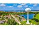 Neighborhood view with lake and water tower at 12640 Coastal Breeze Way, Bradenton, FL 34211