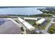 Aerial view of waterfront community with private beach access at 14459 River Beach Dr # 112, Port Charlotte, FL 33953