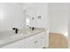 Double vanity bathroom with contemporary sinks and matte black fixtures at 8324 Golden Beach Ct, Parrish, FL 34219