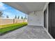 Covered patio with paver stones and a view of the backyard at 8324 Golden Beach Ct, Parrish, FL 34219