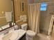 Clean bathroom with shower, toilet and vanity at 390 301 W Blvd # 30B, Bradenton, FL 34205