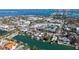 Property's aerial view shows a waterfront location near the city center and marina at 515 S Washington Dr, Sarasota, FL 34236