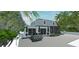 Modern home exterior with two-car garage at 515 S Washington Dr, Sarasota, FL 34236