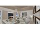 Relaxing living room with fireplace and comfortable seating at 515 S Washington Dr, Sarasota, FL 34236