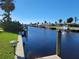 Private canal access with dock and beautiful view at 1732 Boca Raton Ct, Punta Gorda, FL 33950