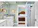 Clean bathroom with double vanity and walk-in shower at 1954 Datura St, Sarasota, FL 34239