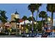 Street view capturing the architectural style of the buildings and the surrounding green spaces at 435 Partridge Cir, Sarasota, FL 34236