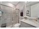 Clean bathroom with a large shower and modern vanity at 13005 Rinella St, Venice, FL 34293