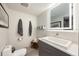 Elegant bathroom with floating vanity and updated fixtures at 1990 Main St # Ph 6, Sarasota, FL 34236