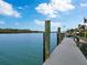 Long dock leading to open water at 65 Lighthouse Point Dr, Longboat Key, FL 34228