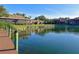 Peaceful waterfront view with a private dock at 2915 Oak Ln, Bradenton, FL 34209