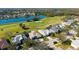 Aerial view of a house on a golf course community at 10643 Old Grove Cir, Bradenton, FL 34212