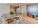 Modern kitchen with stainless steel appliances and an island at 1350 Main St # 600, Sarasota, FL 34236