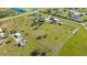 Sweeping aerial shot showcasing a large property with ponds, outbuildings, and green pastures at 25205 67Th E Ave, Myakka City, FL 34251