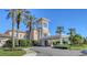 Grand clubhouse entrance with palm trees at 6836 Bay Hill Dr, Bradenton, FL 34202