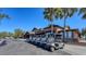 Golf carts parked outside the clubhouse at 6836 Bay Hill Dr, Bradenton, FL 34202