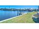 Private dock and grassy waterfront area at 4440 Tatum St, Port Charlotte, FL 33948