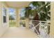 Spacious balcony with scenic views and palm trees at 7840 34Th W Ave # 103, Bradenton, FL 34209