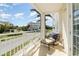 Relaxing balcony overlooking a quiet street and community at 7840 34Th W Ave # 103, Bradenton, FL 34209