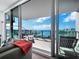 Private balcony offering breathtaking waterfront views at 1155 N Gulfstream Ave # 703, Sarasota, FL 34236