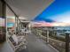 Spacious balcony boasting panoramic water and city views at 1155 N Gulfstream Ave # 703, Sarasota, FL 34236