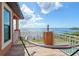 Relaxing balcony with water views and a hammock at 2412 Bay Dr W Ave, Bradenton, FL 34207