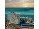 Aerial view of beachfront high rise building at 4822 Ocean Blvd # 10E, Sarasota, FL 34242