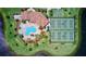 Community pool, pickleball and tennis courts at 6870 Willowshire Way, Bradenton, FL 34212