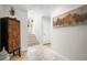 Entryway with a wooden staircase and neutral color scheme at 3816 6Th Ave, Holmes Beach, FL 34217