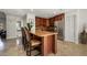 Kitchen with granite countertop and island at 3816 6Th Ave, Holmes Beach, FL 34217