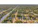 Aerial view of community showing home's location and surrounding area at 5271 Beckham St, North Port, FL 34288