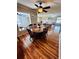Dining room with round table and wood floors at 7315 8Th W Ave, Bradenton, FL 34209