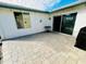 Private patio with tile flooring and seating area at 7315 8Th W Ave, Bradenton, FL 34209