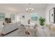 Bright dining area with a round table and seating for four at 13024 Indigo Way, Bradenton, FL 34211