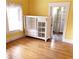 Bedroom with hardwood floors and built-in storage at 1667 Laurel St, Sarasota, FL 34236