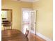 Bright dining room with hardwood floors and French doors at 1667 Laurel St, Sarasota, FL 34236