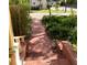 Brick walkway leading to charming home's entrance at 1667 Laurel St, Sarasota, FL 34236