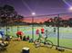 Community tennis courts with sunset view at 1667 Laurel St, Sarasota, FL 34236