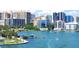 Stunning waterfront view with city skyline at 1667 Laurel St, Sarasota, FL 34236