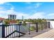 Spacious rooftop deck offering city and water views at 551 S Washington Dr, Sarasota, FL 34236