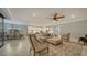 Open living room showcasing spacious layout and kitchen view at 6839 Chester Trl, Bradenton, FL 34202