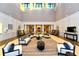 Spacious clubhouse lobby with comfortable seating at 6839 Chester Trl, Bradenton, FL 34202
