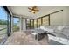 Spacious screened patio, perfect for outdoor relaxation and entertaining at 6839 Chester Trl, Bradenton, FL 34202