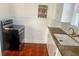 Kitchen area with updated appliances and flooring at 3642 Dartmouth N Ave, St Petersburg, FL 33713