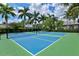 Two well-maintained pickleball courts surrounded by lush landscaping at 13021 Indigo Way, Bradenton, FL 34211