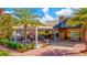 Outdoor patio seating at The Grove Restaurant and Ballroom at 13021 Indigo Way, Bradenton, FL 34211