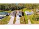 Aerial view of the house and surrounding area at 1006 Hagle Park Rd, Bradenton, FL 34212