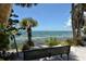 Bench overlooking calm bay waters at 4844 Brywill Cir, Sarasota, FL 34234