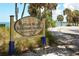 Indian Beach Sapphire Shores neighborhood sign at 4844 Brywill Cir, Sarasota, FL 34234