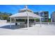 Community outdoor kitchen with a gazebo and grill at 707 S Gulfstream Ave # 604, Sarasota, FL 34236